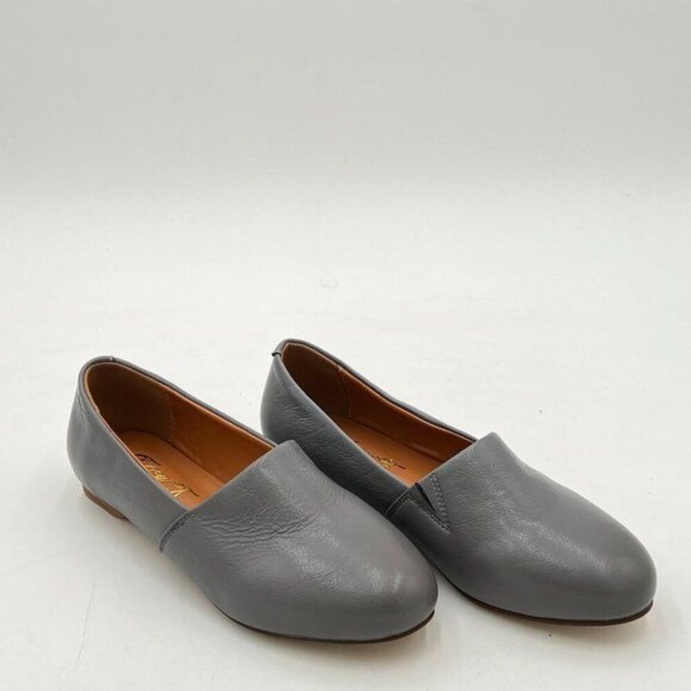 FOWT Women Fashion Closed Almond Toe Pumps Solid Color Loafer Flats Slip On Cozy